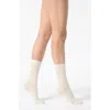 Oroblu Lightweight Crew Socks In White