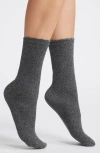 Oroblu Metallic Crew Socks In Grey Melange
