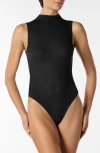 Oroblu Perfect Line Funnel Neck Sleeveless Bodysuit In Black