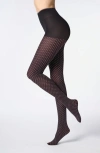 Oroblu Tie Pattern Tights In Black