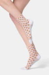 Oroblu Tiny Bloom Ankle Socks In Orange