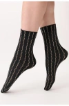 Oroblu Tiny Patterns Assorted 2-pack Crew Socks In Military/peony