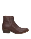 Oroscuro Woman Ankle Boots Brown Size 10 Soft Leather In Brown