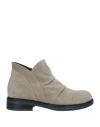 Oroscuro Woman Ankle Boots Khaki Size 10 Soft Leather In Beige