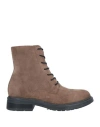 Oroscuro Woman Ankle Boots Khaki Size 11 Soft Leather In Beige