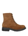 Oroscuro Woman Ankle Boots Tan Size 11 Soft Leather In Brown