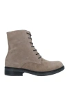 Oroscuro Woman Ankle Boots Dove Grey Size 11 Soft Leather In Grey