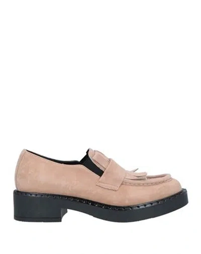 Oroscuro Woman Loafers Sand Size 11 Soft Leather In Beige