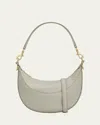 Oroton Florence Small Zip Shoulder Bag In Gray