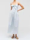 Oroton Lace Trim Sundress In Blue In Blue