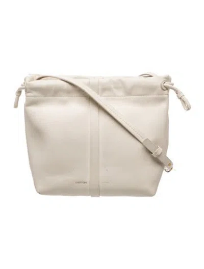 Pre-owned Oroton Leather Bucket Bag In Neutrals