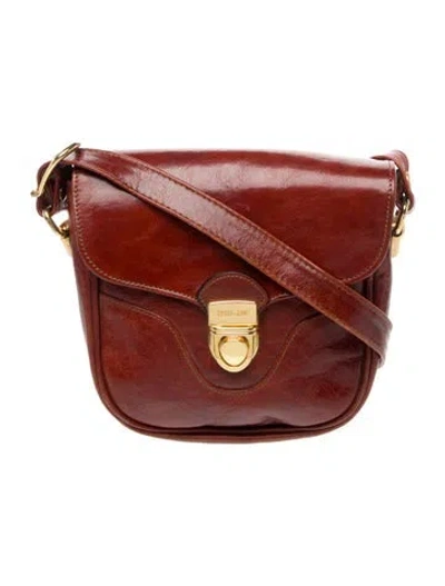 Pre-owned Oroton Leather Crossbody Bag In Brown