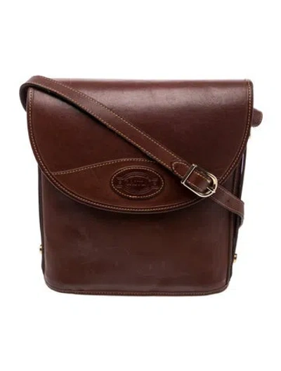 Pre-owned Oroton Leather Crossbody Bag In Brown