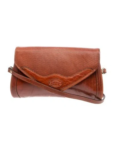 Pre-owned Oroton Leather Crossbody Bag In Brown