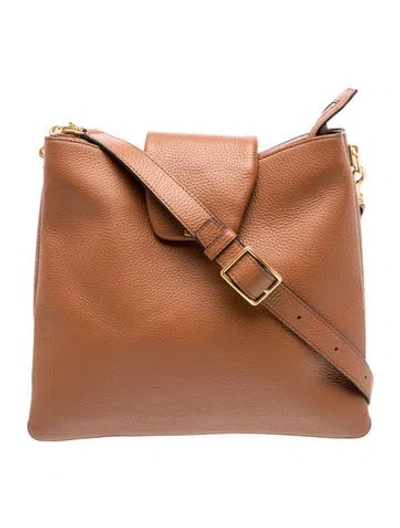 Pre-owned Oroton Leather Crossbody Bag In Brown