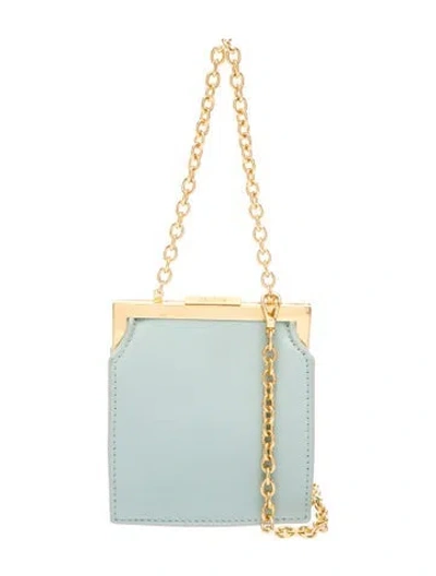 Pre-owned Oroton Leather Evening Bag In Blue