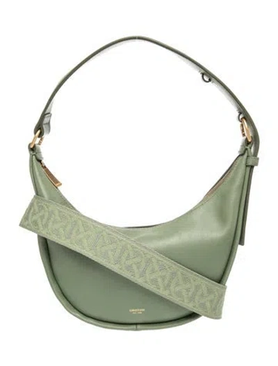 Pre-owned Oroton Leather Hobo In Green