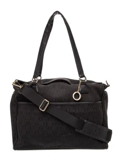 Pre-owned Oroton Leather Messenger Bag In Black