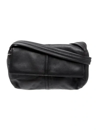 Pre-owned Oroton Leather Shoulder Bag In Black