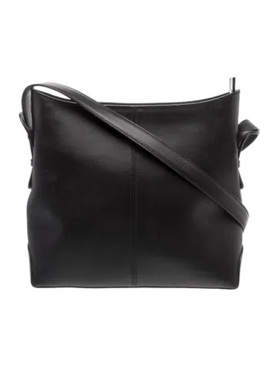 Pre-owned Oroton Leather Shoulder Bag In Black