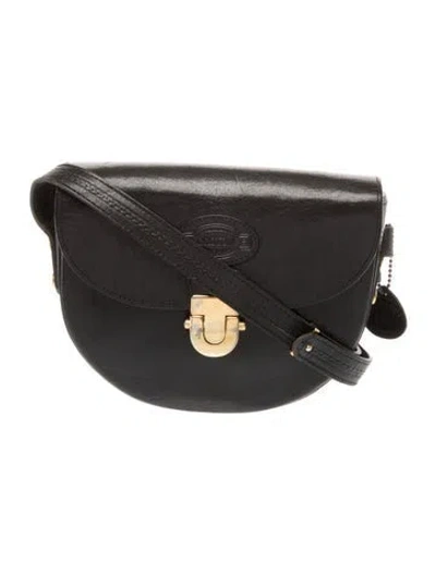 Pre-owned Oroton Leather Shoulder Bag In Black