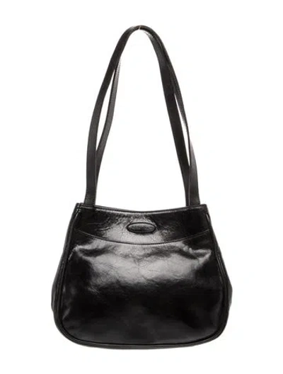 Pre-owned Oroton Leather Shoulder Bag In Black