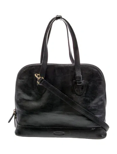 Pre-owned Oroton Leather Shoulder Bag In Black