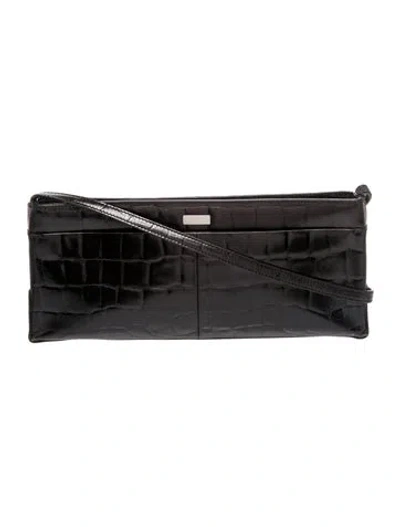 Pre-owned Oroton Leather Shoulder Bag In Black