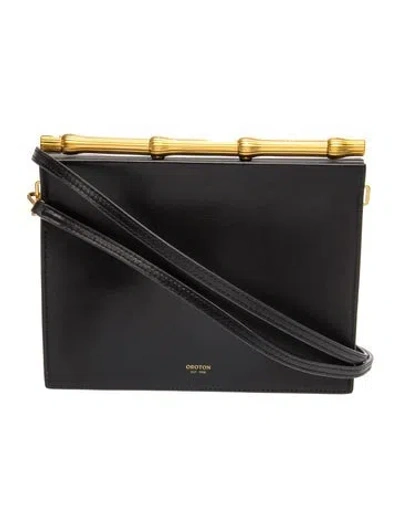 Pre-owned Oroton Leather Shoulder Bag In Black