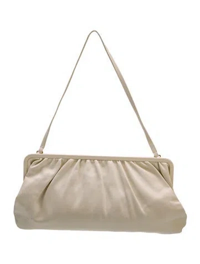 Pre-owned Oroton Leather Shoulder Bag In Neutral