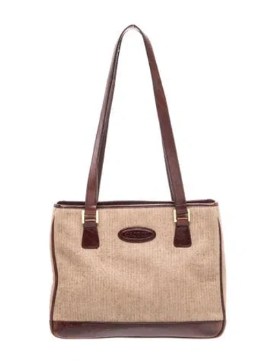 Pre-owned Oroton Leather Shoulder Bag In Neutrals
