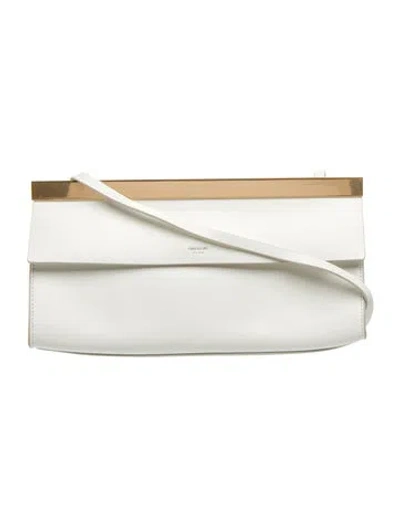 Pre-owned Oroton Leather Shoulder Bag In White