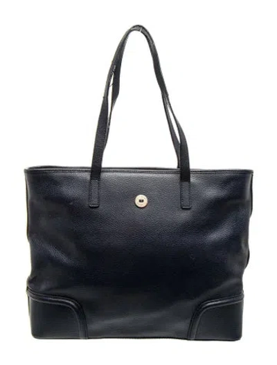 Pre-owned Oroton Leather Top Handle Bag In Blue