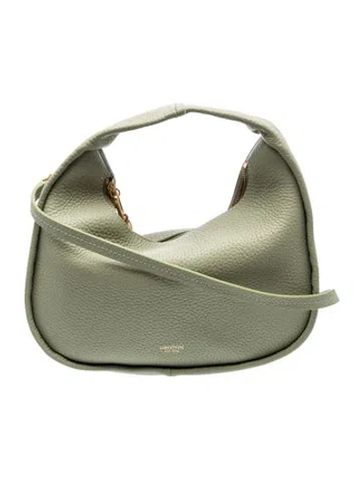Pre-owned Oroton Leather Top Handle Bag In Green