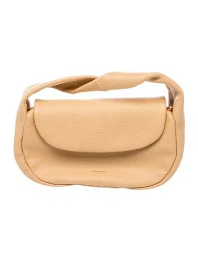 Pre-owned Oroton Leather Top Handle Bag In Neutral
