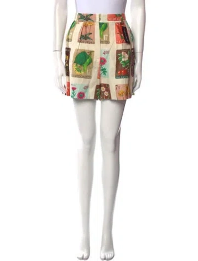 Pre-owned Oroton Linen Mini Shorts W/ Tags In Neutral