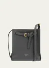 Oroton Margot Tiny Leather Bucket Bag In Dark Slate