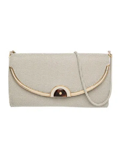 Pre-owned Oroton Metal Shoulder Bag In Neutral