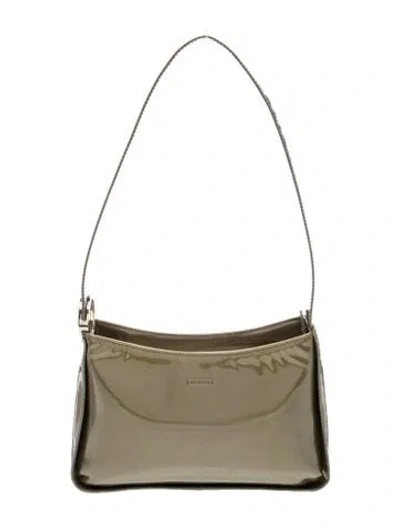 Pre-owned Oroton Patent Leather Shoulder Bag In Neutrals