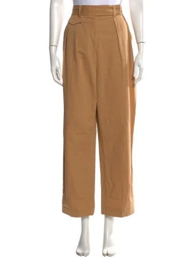 Pre-owned Oroton Wide Leg Pants In Brown