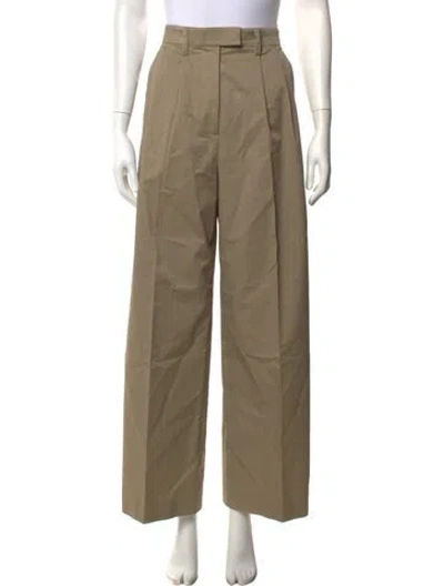 Pre-owned Oroton Wide Leg Pants In Neutral