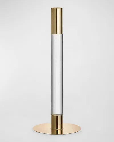 Orrefors 10" Lumiere Candlestick, Gold
