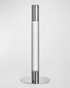 Orrefors 10" Lumiere Candlestick, Silver