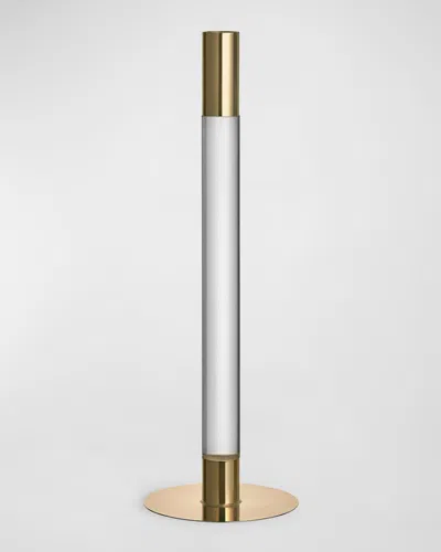 Orrefors 13" Lumiere Candlestick, Gold