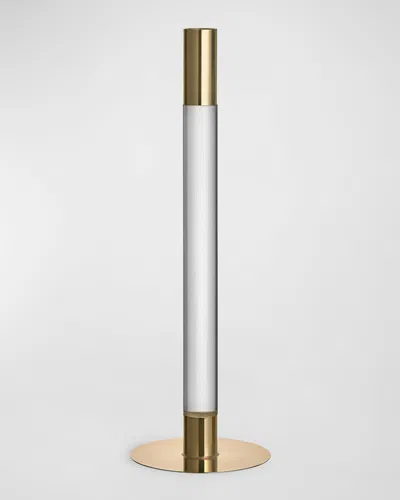 Orrefors 13" Lumiere Candlestick, Gold
