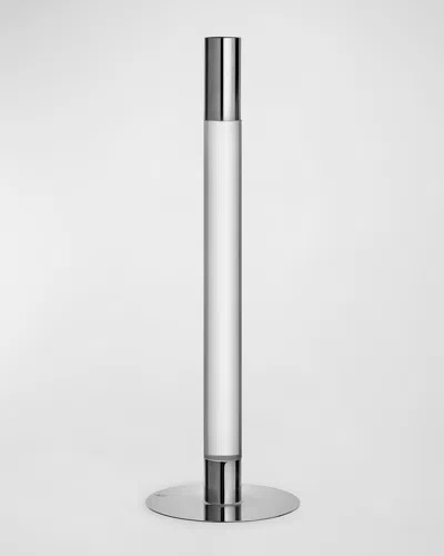 Orrefors 13" Lumiere Candlestick, Silver