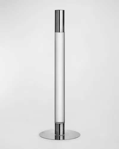 Orrefors 13" Lumiere Candlestick, Silver