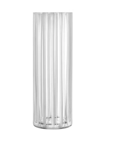 ORREFORS 13'' STRIPES CRYSTAL VASE LARGE