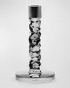 Orrefors Carat Graphite Candlestick Holder, Small In Graphite