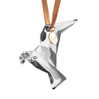 Orrefors Annual Holiday Ornament Homage Dove 2024 In Silver